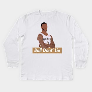Lonzo Ball Don't Lie New Orleans Pelicans Kids Long Sleeve T-Shirt